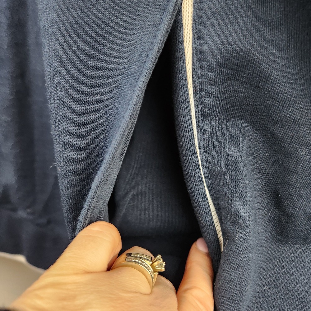 Nike Pullover XL Quarter Zip Long-sleeved Navy Blue Tennis‎ Sport - Picture 5 of 9